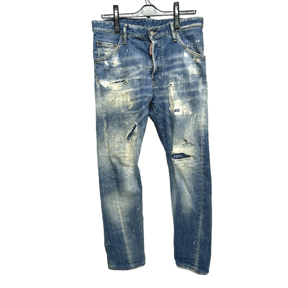 DSQUARED2 ディースクエアード デニムパンツ S71LB0721 スキニーパンツ ダメージ アパレル ボトムス デニム ブルー