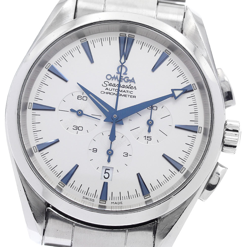 オメガ OMEGA 2512.30 シーマスター アクアテラ クロノグラフ 自動巻き メンズ 保証書付き_881390【中古】