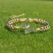 ハンドメイド調整可能ダブルレイヤーブレスレット スモーキークリスタルストーンビーズジェムストーン ユニセックス メンズ レディース スピリチュアルヒーリングジュエリー