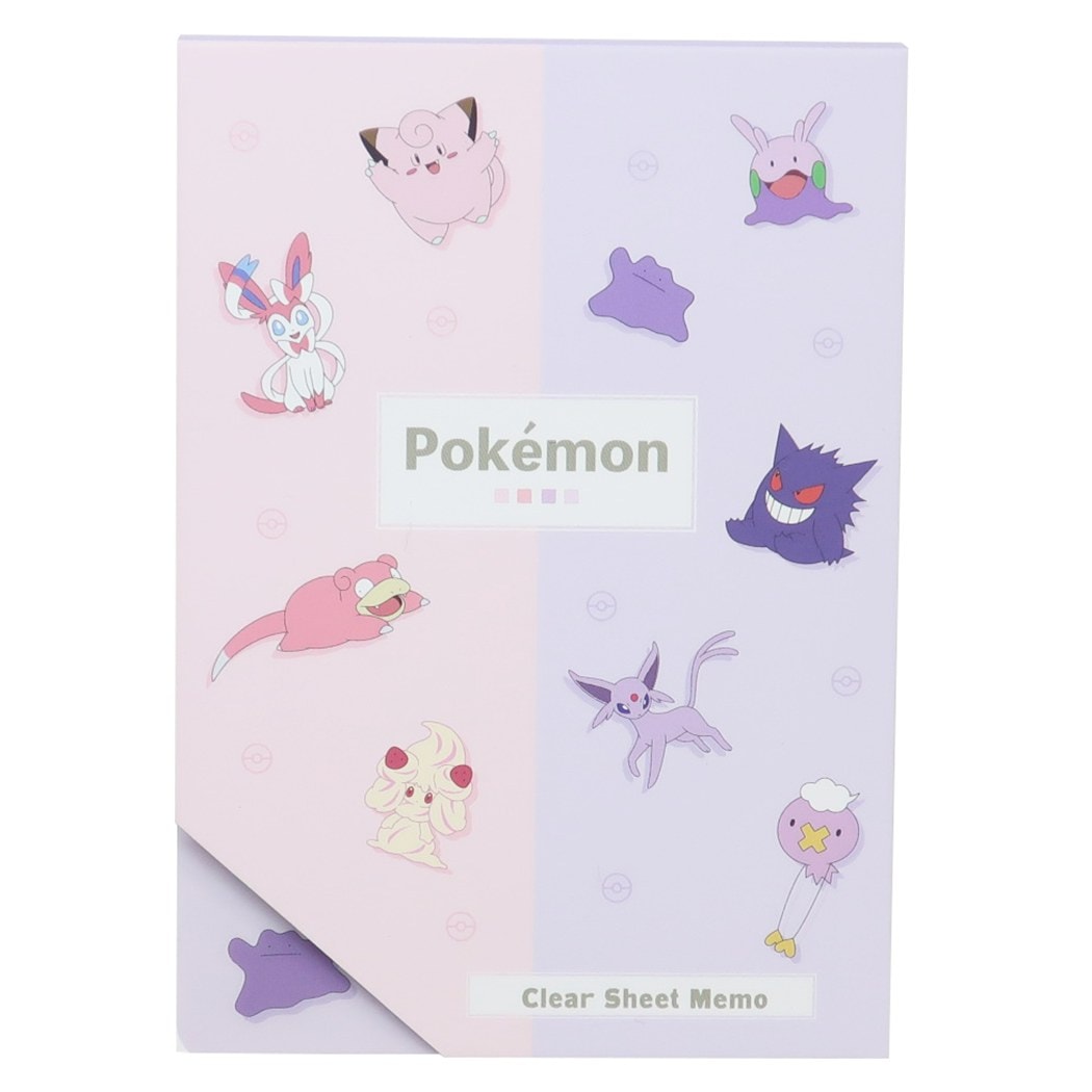 Qoo10] ポケモン メモ帳 クリアシート メモA6