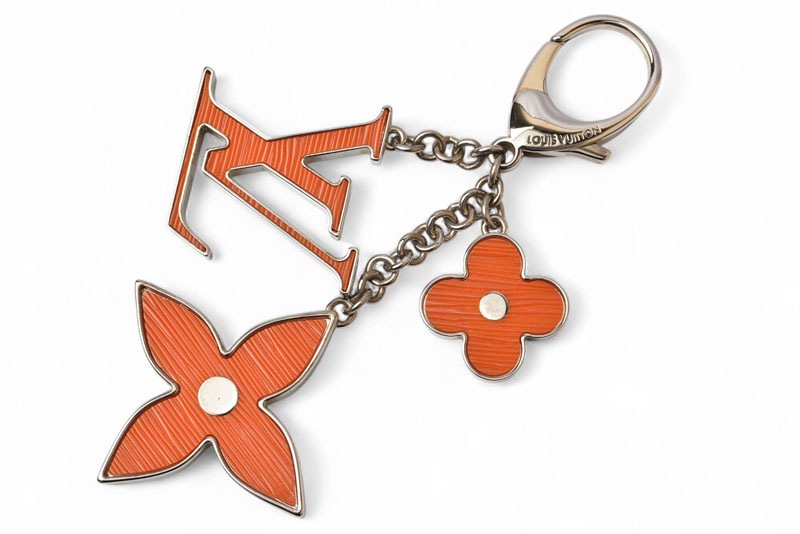 キーリング/バッグチャーム ビジュー サック・フルール ドゥ エピ オレンジ M66468【中古】