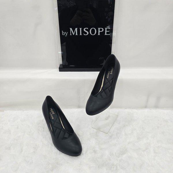 By 女性 ベーシック ラウンド パンプス 112HT411ST008 BLACK 1 JJ