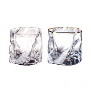 波水杯INS風グラスクリエイティブウイスキーグラス個性的なグラス女子グラスお土産