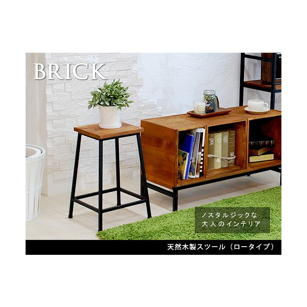 住まいスタイル ブリック スツール ロータイプ PR-BS49LO メーカー直送