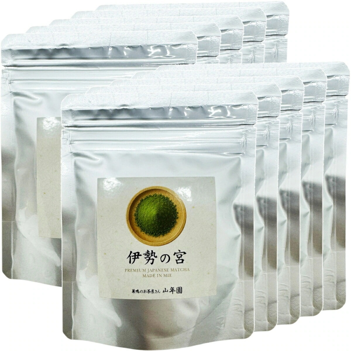 抹茶 三重県産 伊勢の宮 40g×10袋セット Matcha 茶道 薄茶 Matcha 粉末 Japanese Green Tea 抹茶粉末 powder 国産 ギフト プレゼント お年賀