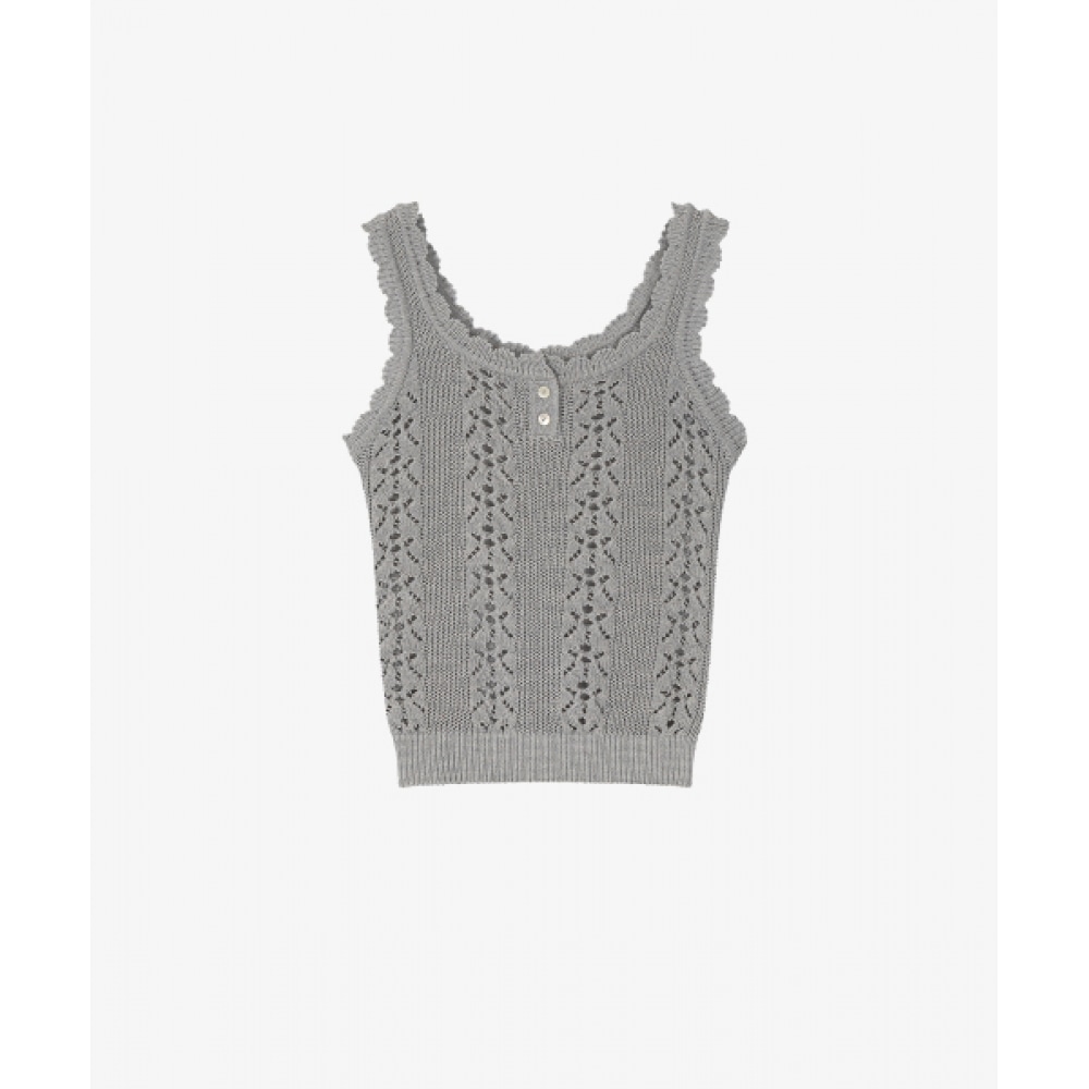 グローブキコスカシニットノースリーブ_ブルーグレー