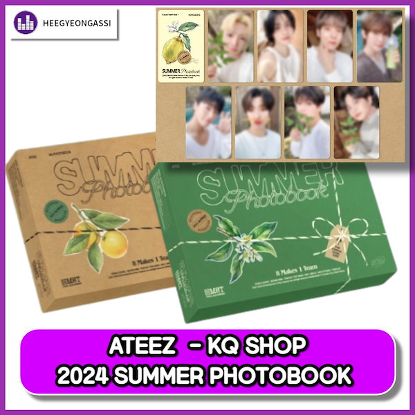 ATEEZ - ATEEZ SUMMER PHOTOBOOK kq トレカ ミンギ ateez summer photo book KQショップ トレカ ミンギ