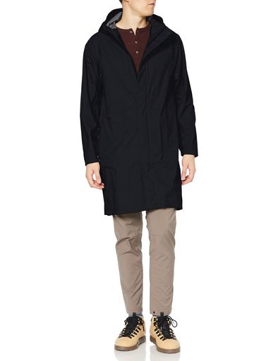 コート コンフォートトレックレインコート ユニセックス 防水透湿 防風 ストレッチ HTE12000 ブラック 日本 WS (日本サイズS相当)