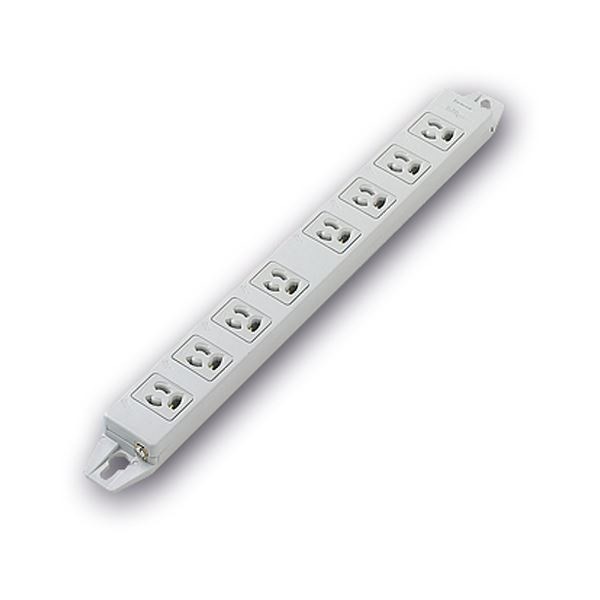 （まとめ）マグネット付 OAタップ3P/8個口 グレー ケーブルなし WCH2408H 1個[x2] 12,390円
