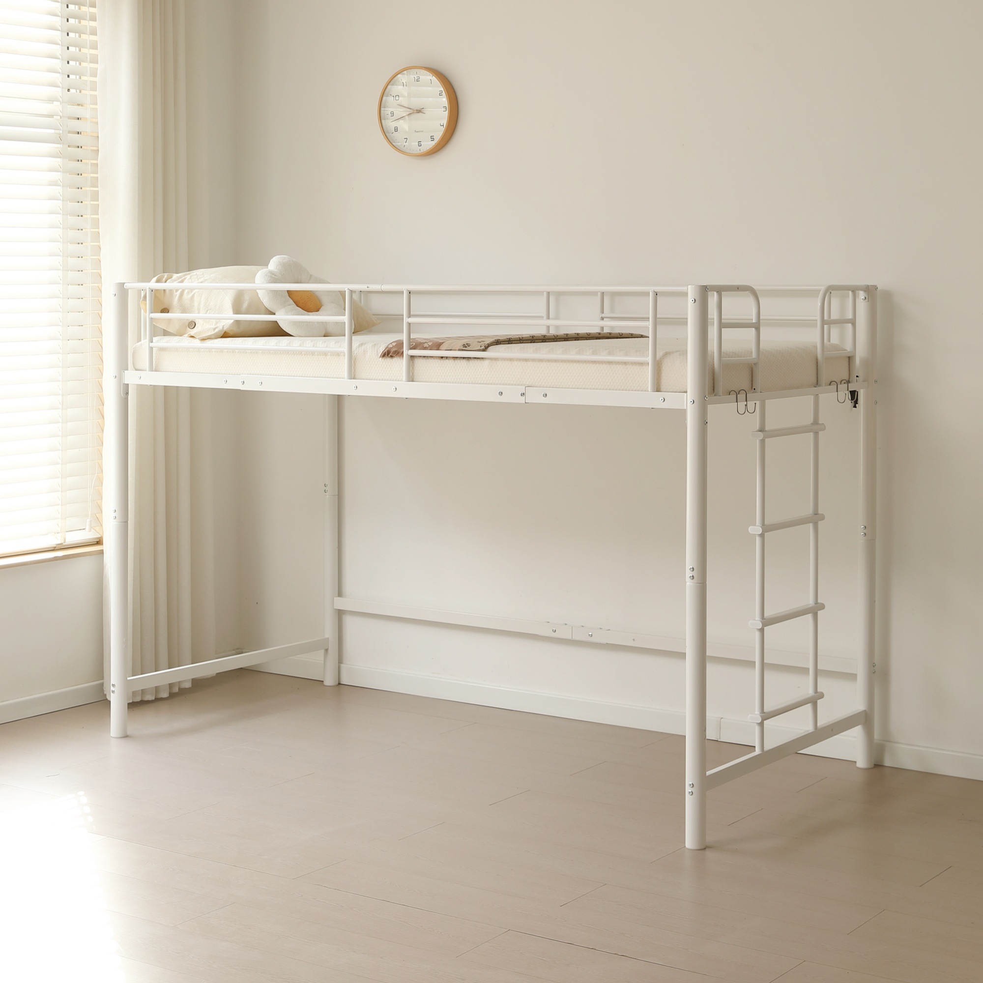 【当日出荷/892】【高さ140cm】ロフトベッド パイプベッド シングル 耐荷重150kg システムベッド ロータイプ ミドルタイプ 収納 大人 一人暮らし スチール