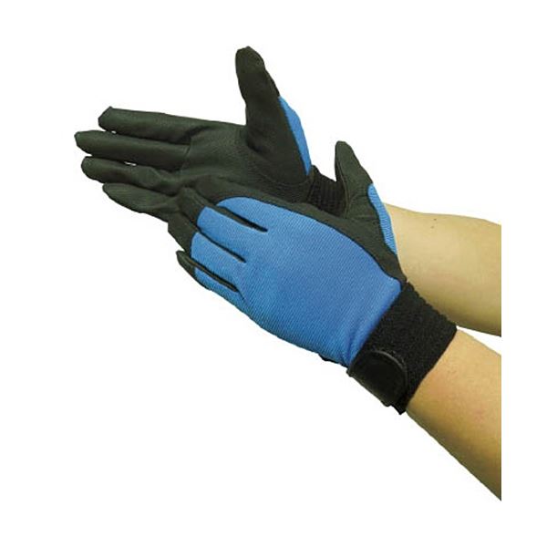 激安商品 HOMME WORKS （まとめ）ユニワールド 合成皮革手袋 1双[x20] M ブルー その他