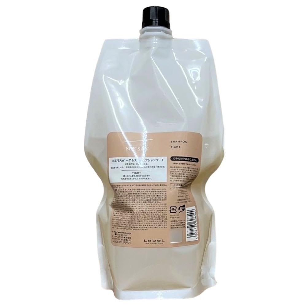 Qoo10最安値挑戦 ルベル SEE/SAW ヘア＆スキャルプシャンプーT タイト 800ml レフィル
