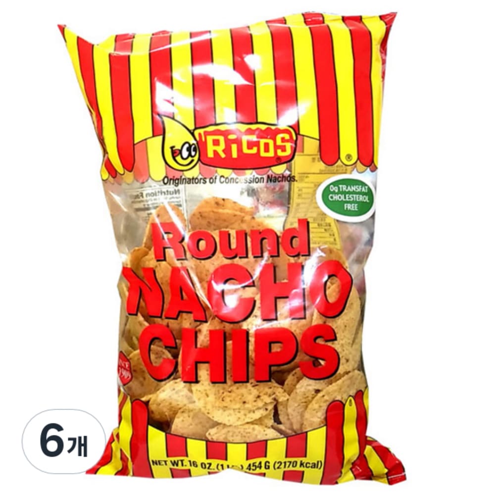 かんこくしょくひん [K-FOOD] リコースラウンドナチョチップ 454g X 6個