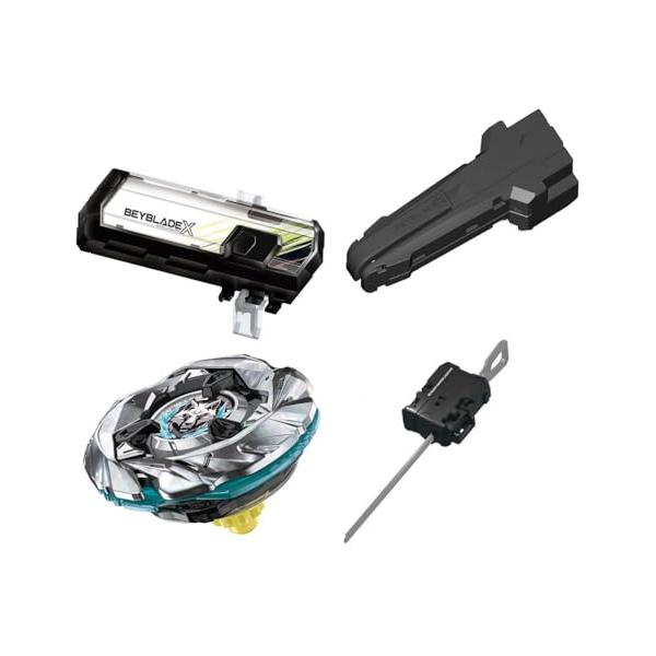 タカラトミー ベイブレード X 3点セット／ UX-08シルバーウルフ3-80FB ＋ BX-09 ベイバトルパス ＋ BX-11 ランチャーグリップ