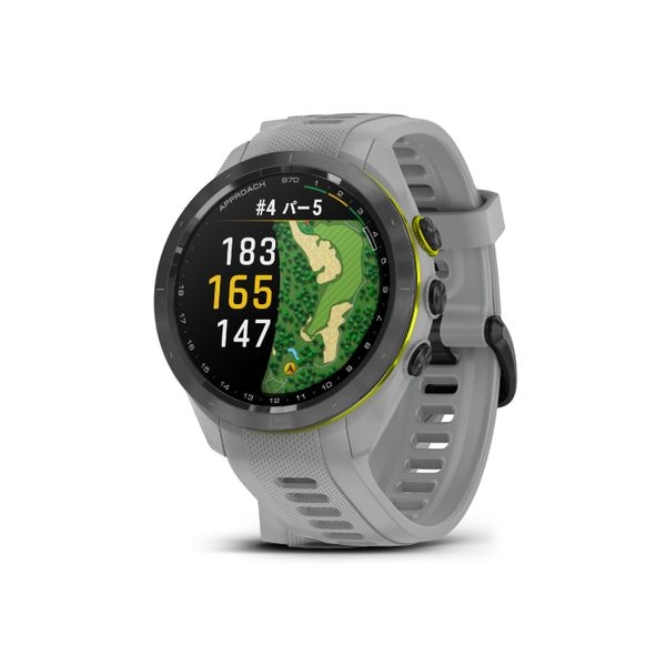 【新品】GARMIN ガーミン GPS ゴルフナビ Approach S70 42mm 010-02746-21 グレー