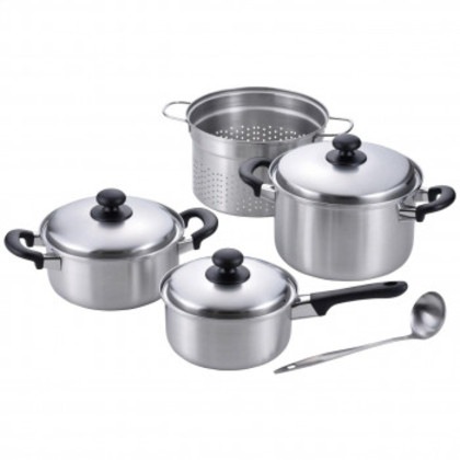 燕三 片手鍋18cm＆両手鍋20cm＆パスタポット22c EM-022 3540-232