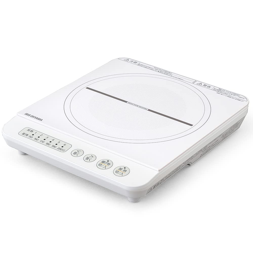 全国送料無料 アイリスオーヤマ IHコンロ 1口 IHクッキングヒーター 1400W ホワイト IHK-T35-W 4,519円