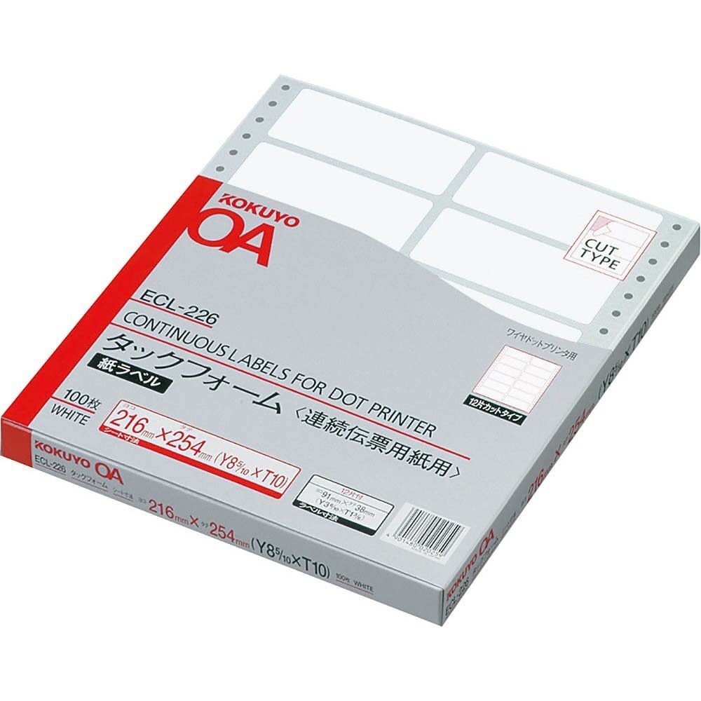 （まとめ買い）タックフォーム Y8.5XT10 12片 100枚 ECL-226 [x3]