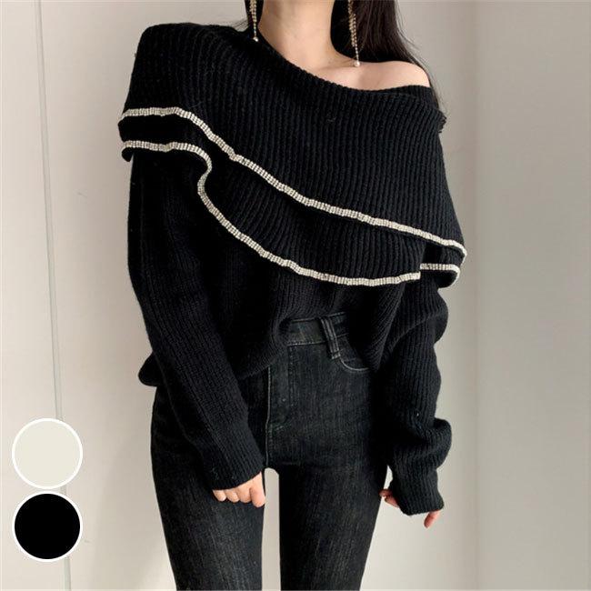 ニットセーター 肩出し レディース セーター ボートネック オフショルダー ニットトップス セクシー ニットセーター オープンショルダー レトロ プレゼント