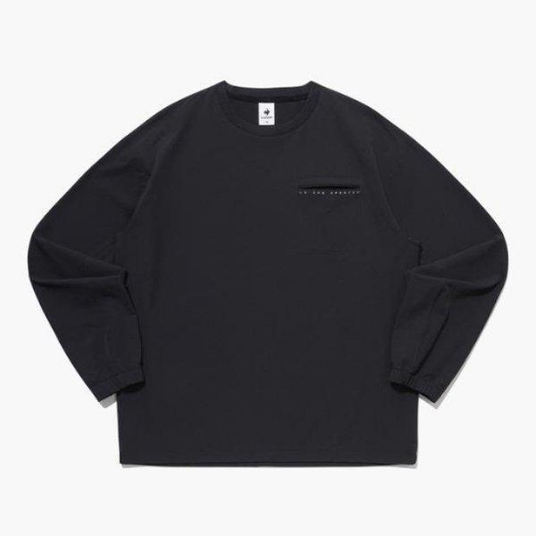 長袖Tシャツ NQJ QP323EWT91-BLK ナイロン スパン ピステ / BLACK
