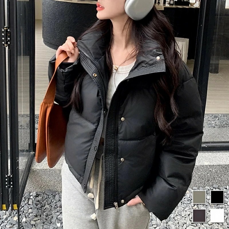 大人気！ 2タイプ 中綿コート キルティングコート レディース トップス 冬 中綿コート キルティングジャケット アウター ノーカラー カジュアル あったか 中綿ジャケット