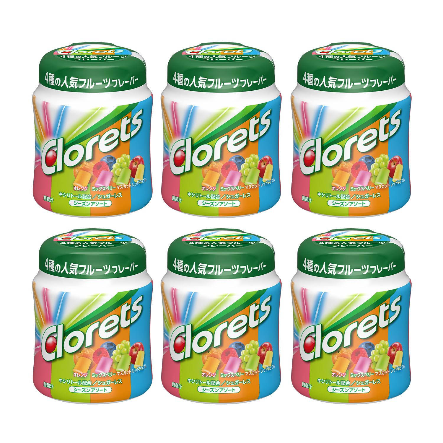 モンデリーズ・ジャパン クロレッツXP シーズンアソートボトル ボトルガム 140g×6個