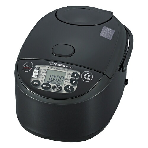 象印【ZOJIRUSHI】1升炊き IH炊飯ジャー ブラック 極め炊き 炊飯器 立つしゃもじ＆計量カップ付き NW-VK18-BA【黒まる厚釜】