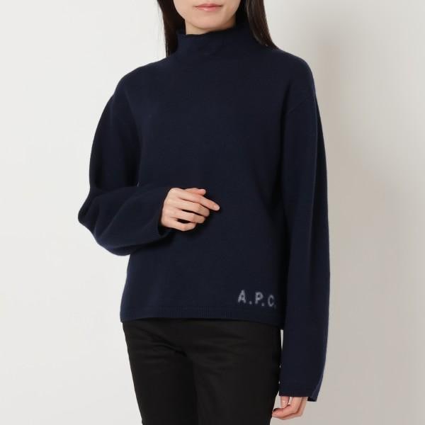 ニット セーター ネイビー レディース F23246 WVBAZ TIQ