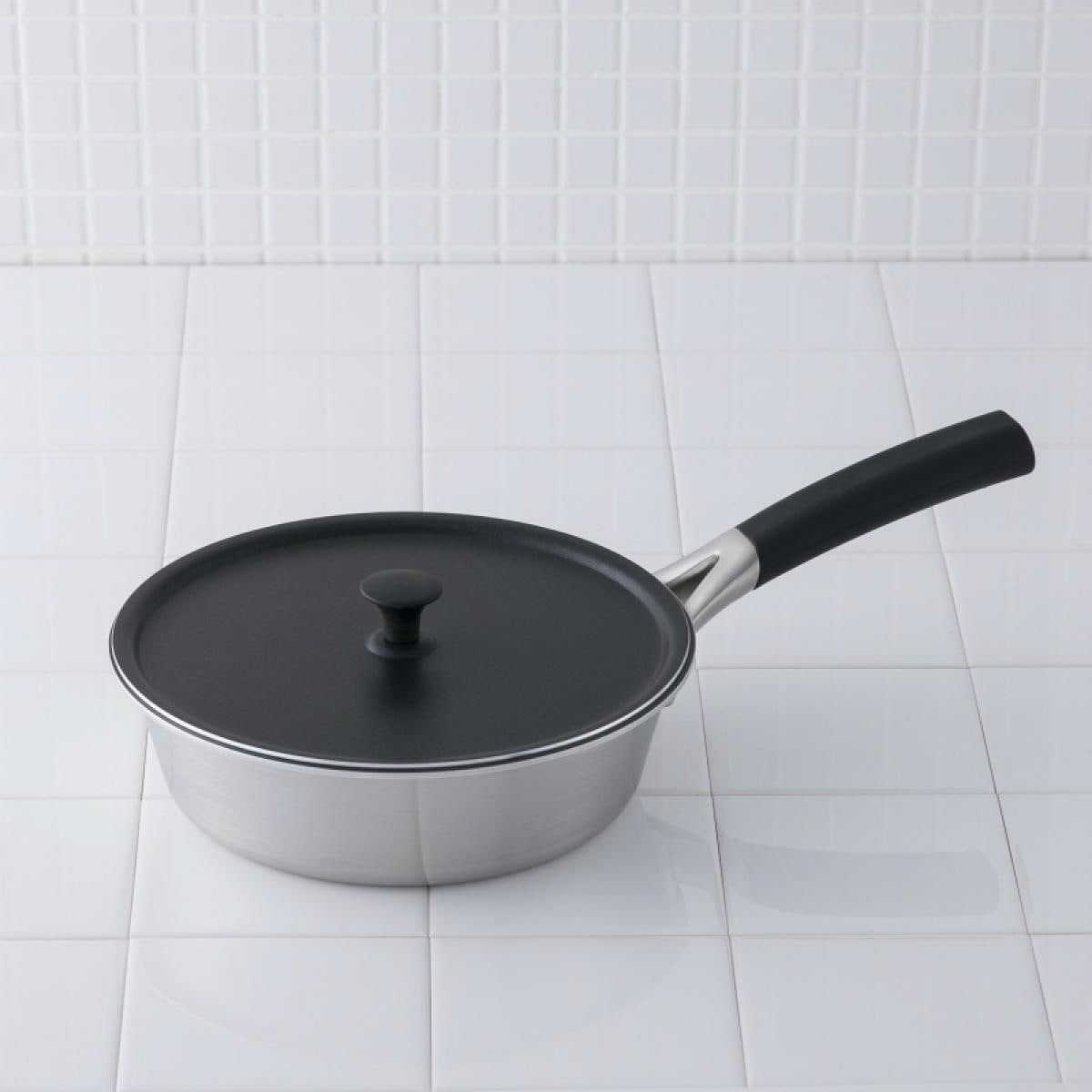 貝印 DY5202 o.e.c. フライパン 18cm (ふた付) IH・ガス火対応