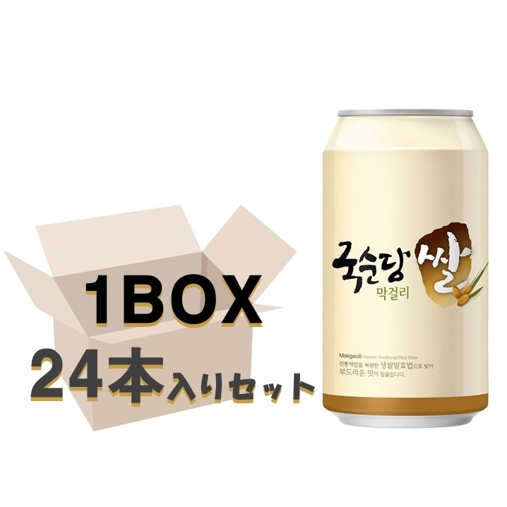麹醇堂 米マッコリ 350ml(1BOX 24本入りセット)