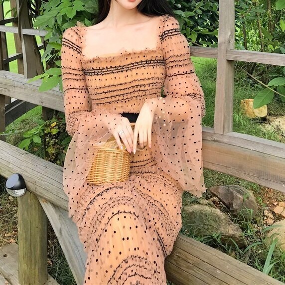 レディース ワンピース ロングワンピース ロング ロング丈 マキシ丈 マキシ 長そで 長袖 オフショ