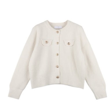 ニットカーディガン 袖あり 長袖 ニット ガーリー かわいい 大人可愛い きれいめ シンプル 大人 上品 おしゃれ かっこいい 大人可愛い 大人女子 こなれ感 キュート 爽やか ナチュラル 柄 春 秋 5,561円