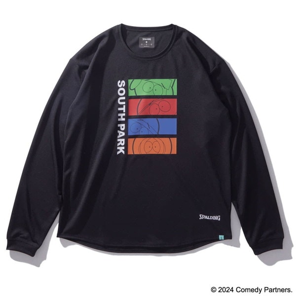 SPALDING スポルディング ロングスリーブTシャツ サウスパーク キャラクターズ バスケットボール SMT24154SP-1000 長袖
