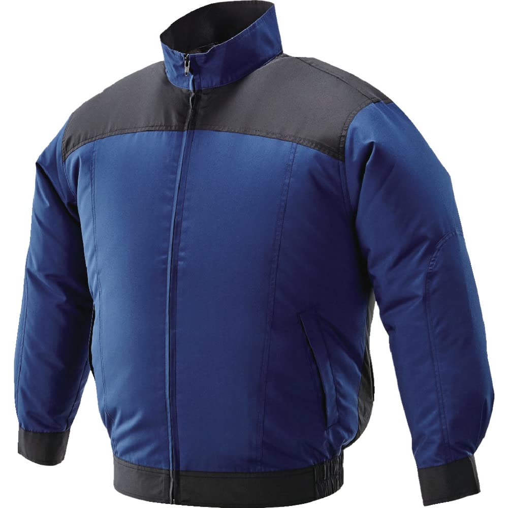 アイリスオーヤマ 服のみ ファン付作業服 ファン付空調服 クールウェア 熱中症対策 長袖 L ネイビー 動作を邪魔しないフィット感 空調 服 作業着 夏用 キャンプ スポーツ 運動 暑さ対策