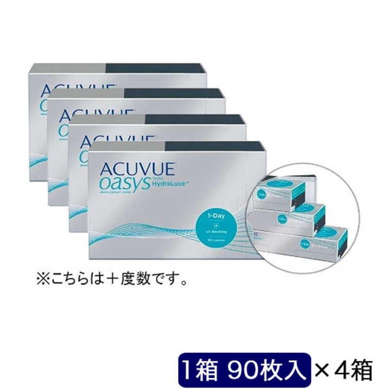 ジョンソン＆ジョンソン　「4箱セット」ワンデー アキュビュー オアシス (BC9.0/PWR+1.25/DIA14.3) 22,980円