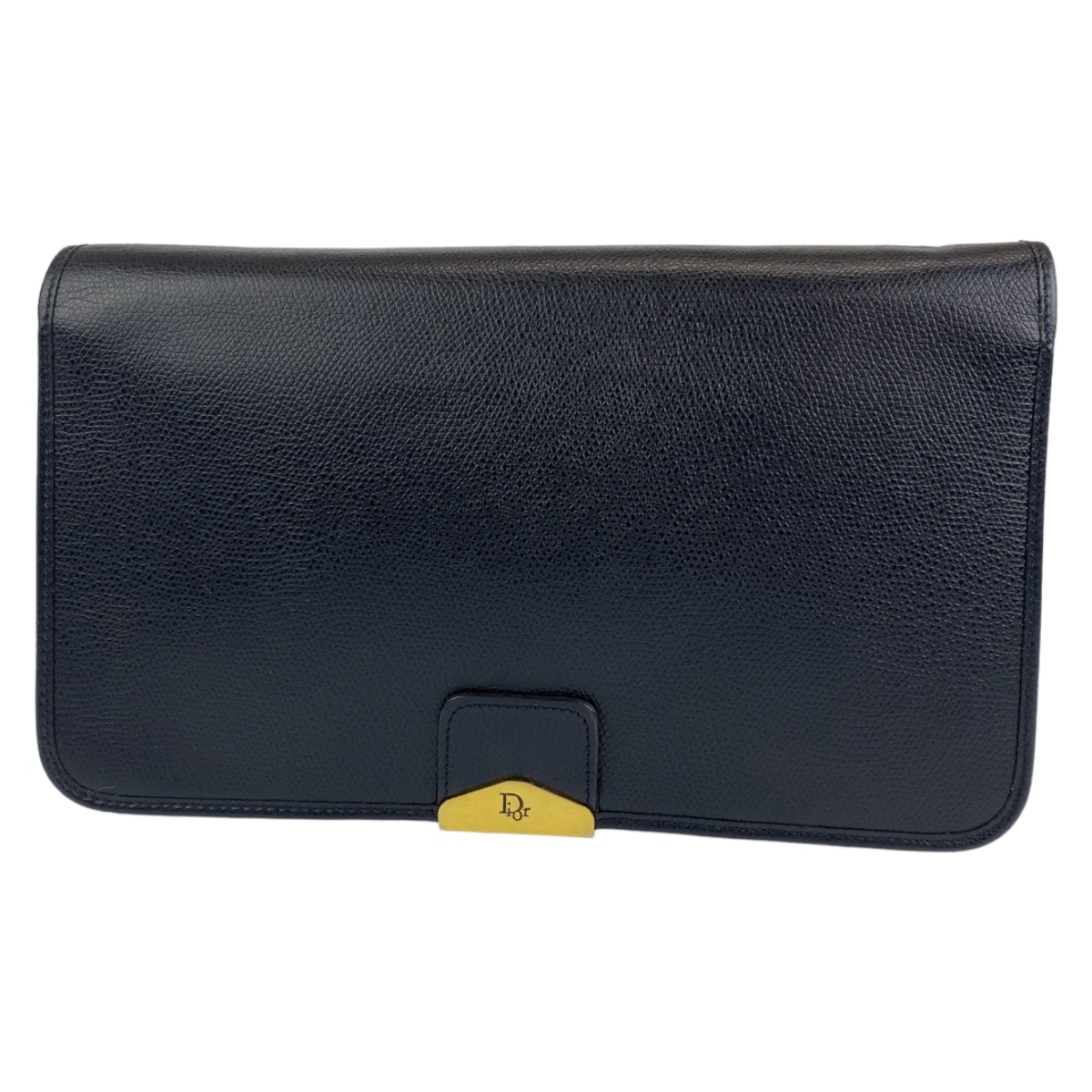 美品 ヴィンテージ 中ハニカム柄 ブラック 黒 ゴールド金具 レザー 斜め掛け ショルダーバッグ ポシェット レディース 403909