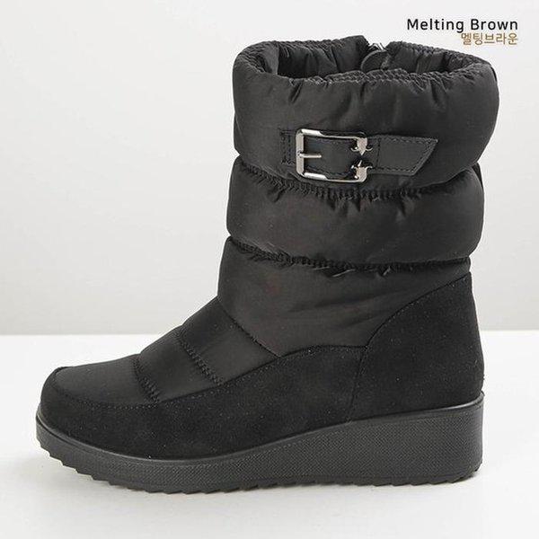 女性用パッド入りブーツ 防寒ブーツ ファーブーツ SS75