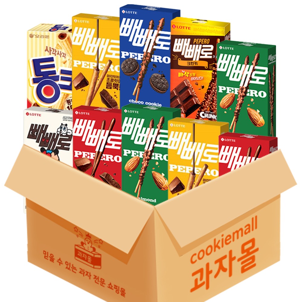 [ポッキーパッケージ20入り] ロッテアーモンドチョコ ホワイトクッキー クランキーチョコフィールドポッキー