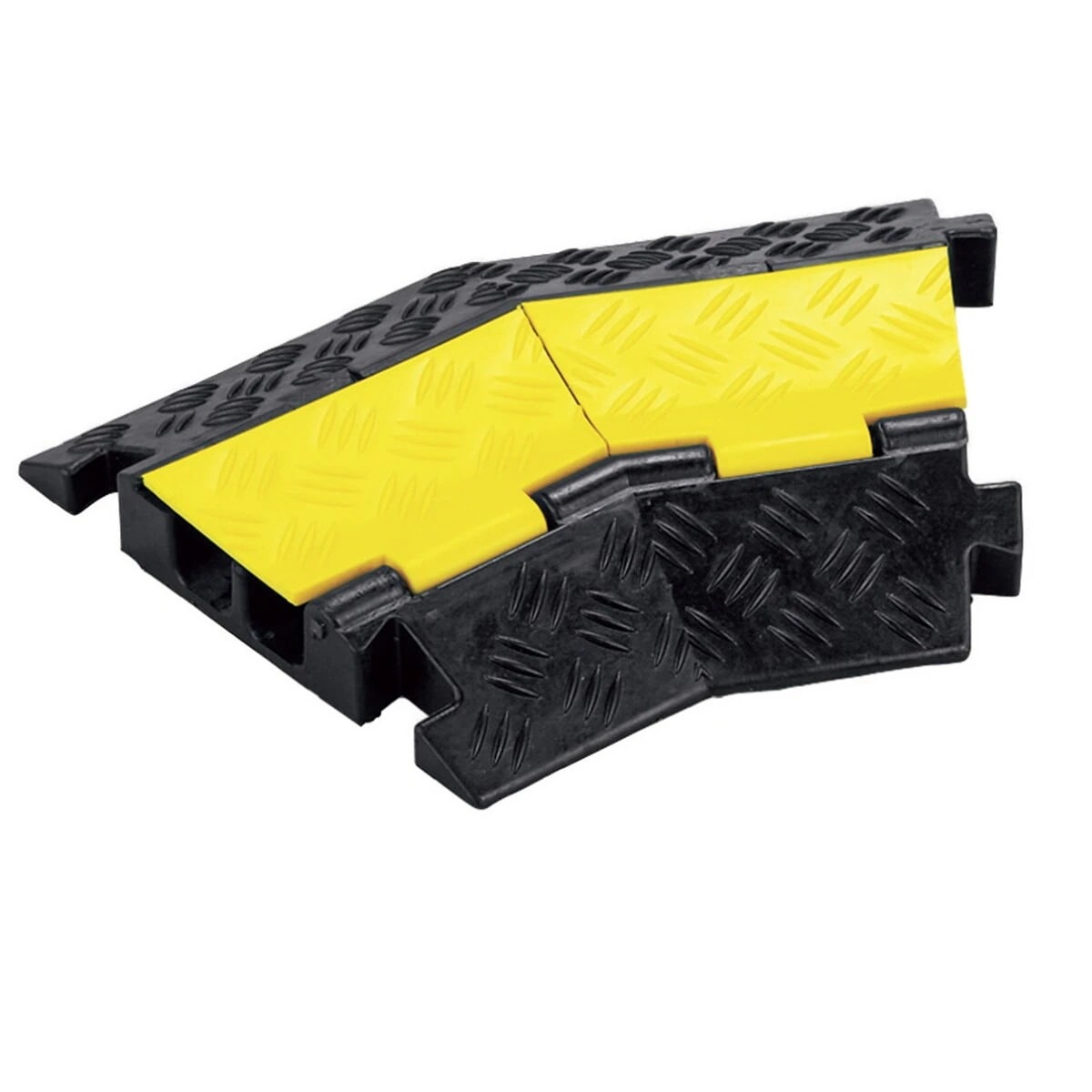 ケーブルプロテクター 2系統タイプコーナー用 40254.5cm ケーブル プロテクター 2系統タイプ コーナー用 ケーブルガード 2系統 2列タイプ 2列 頑丈 エコ 車両通行可 法人限定