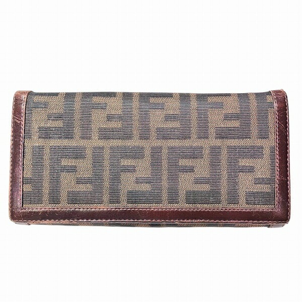 フェンディ FENDI ズッカ柄 2266・30851・099 長財布 2つ折り財布 【中古】