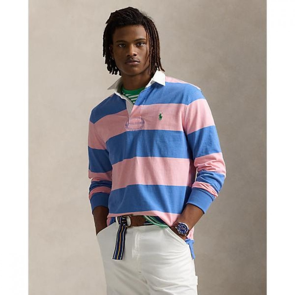 ポロラルフローレンメンズクラシックフィットストライプジャージーラグビーシャツ (MNPOKNI16824298650)