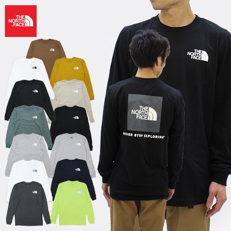 ノースフェイス Mens L/S Box NSE Tee メンズ 長袖 Tシャツ/カットソー [AA-3]