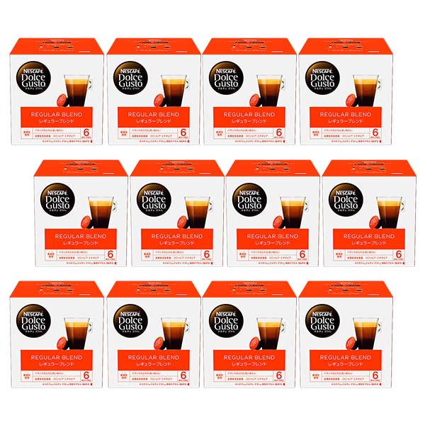 ネスカフェ ドルチェグスト 専用カプセル レギュラーブレンド12箱【4営業日以内に出荷】ネスレ ネスカフェ コーヒー ホットコーヒー