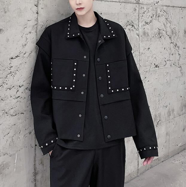 秋服 韓国ファッション メンズ アウター 長袖 ジャケット J35