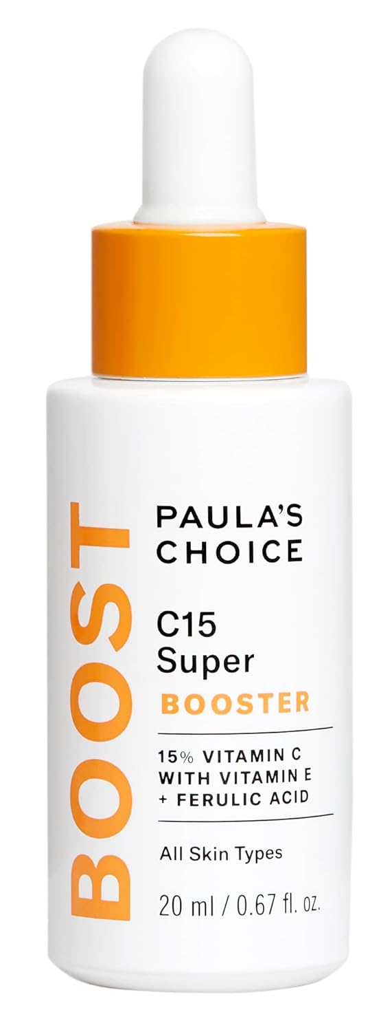 Paula s Choice BOOTH C15スーパーブースタービタミンEとフェルラ酸を含む15%のビタミンC皮膚を明るくする血清0.67オンスです