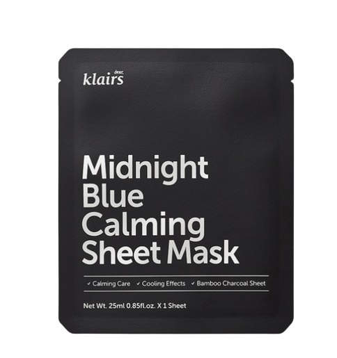 ミッドナイト ブルー カーミング シートマスク 10枚