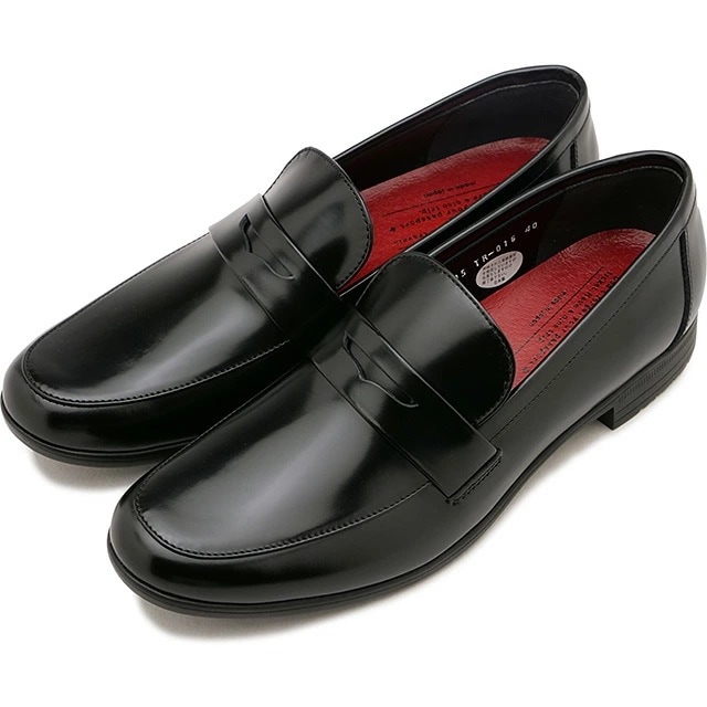 TRAVEL SHOES by chausser トラベル シューズ バイ ショセ ガラスレザー ローファー [TR-016ガラス] レディース 靴 日本製 生活防水 ビブラムソール ブラック BLG