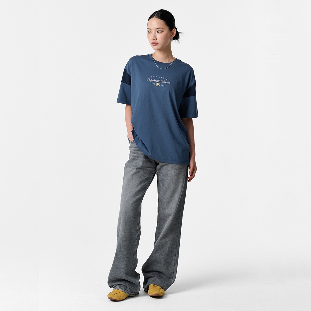 フィラ コールドウェーブ+ トラックショルダーショートスリーブ Tシャツ_FS262RS01x007_496