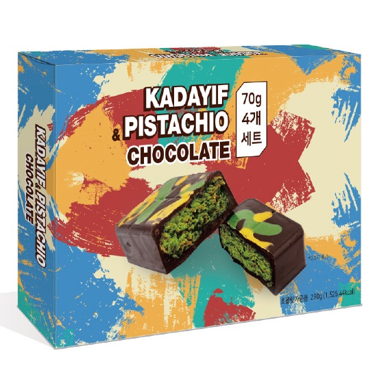 カダイフ＆ピスタチオ チョコレート 1ケース 10個入り 700g ドバイチョコレート