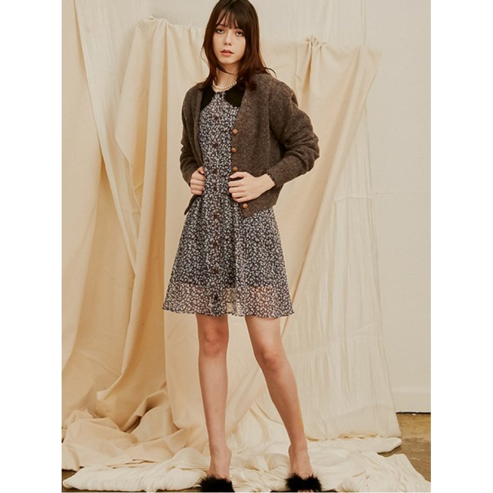 ごめんなさい愛しすぎです (ごめんなさい愛しすぎです) レイチャルフラワーフレアカラードレス_ブルー